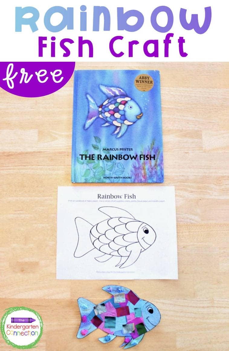 This rainbow fish craft is the perfect companion to the beloved book "The Rainbow Fish." It is so bright and colorful - kids love it!