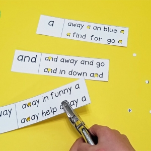 Sight Word Hole Punch Activity