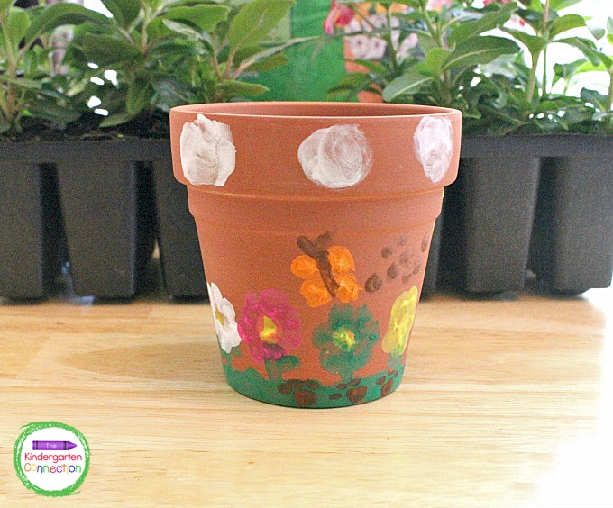 When completed, each painted pot is a beautiful, unique masterpiece.