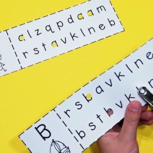 Uppercase & Lowercase Letter Matching Hole Punch Activity