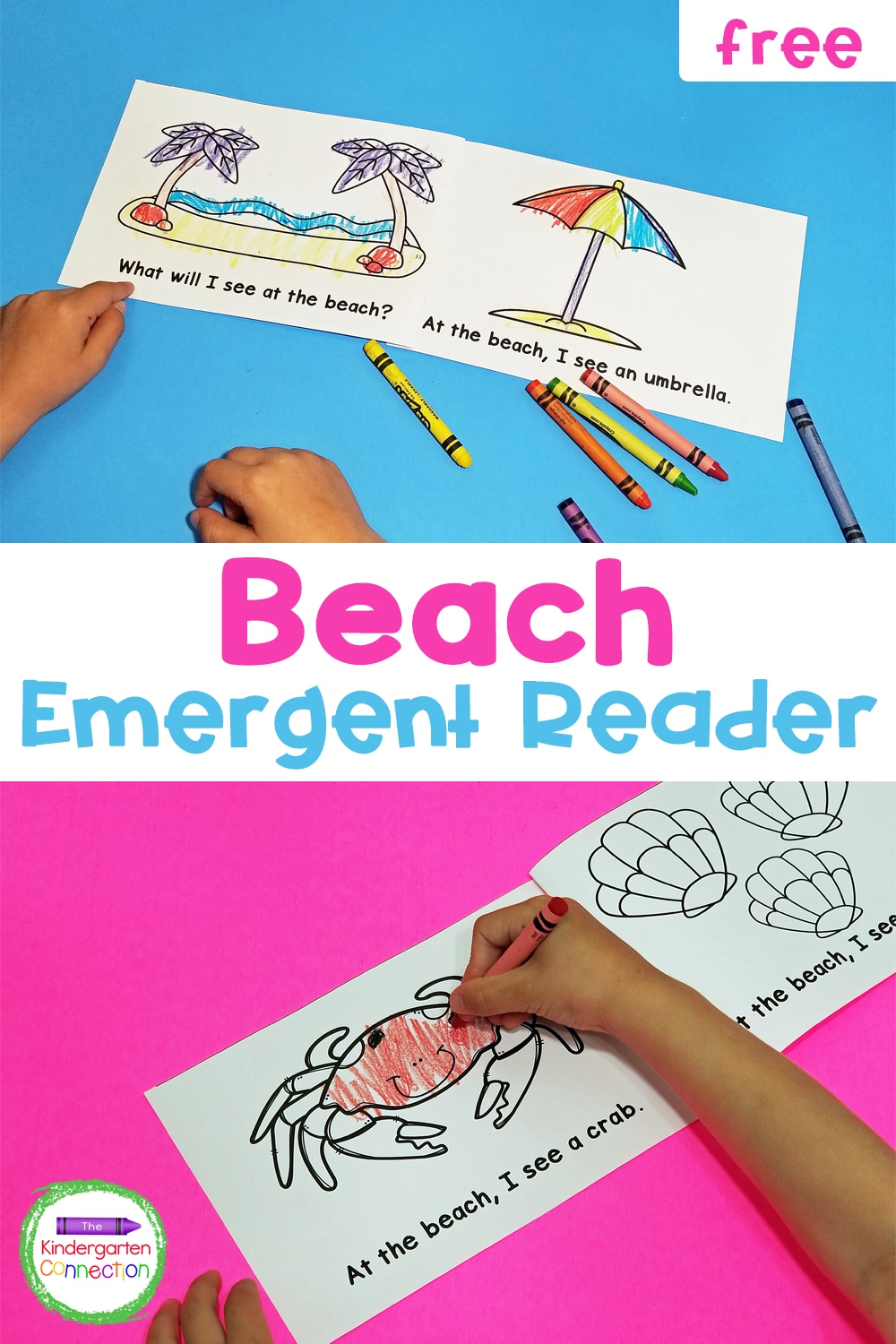 This free Beach Emergent Reader for beginning readers includes predictable text and sight words and is perfect for some summertime reading!