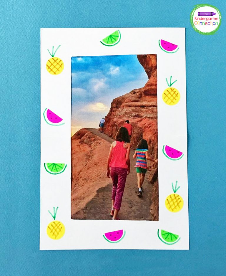 Fruity Photo Frame Summer Craft for Kids