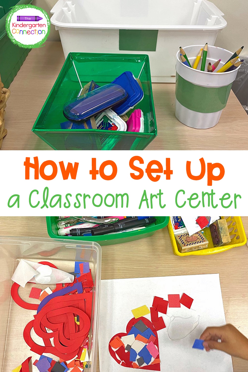 Follow these simple steps for setting up an independent classroom art center and your kids will be making beautiful creations in no time!