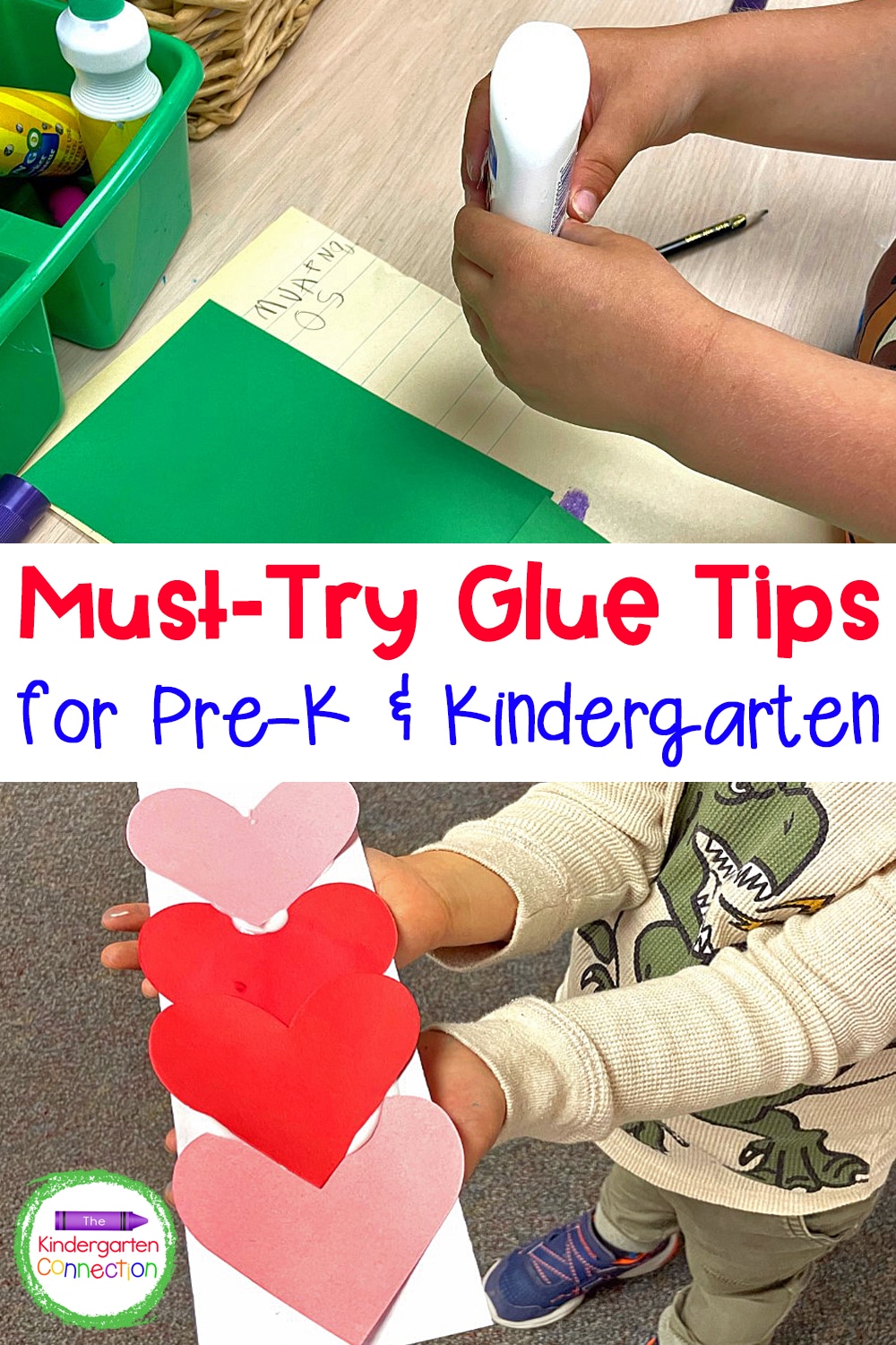 These Must-Try Glue Practice Tips for Pre-K & Kindergarten are sure to help your students strengthen skills and save you stress along the way!
