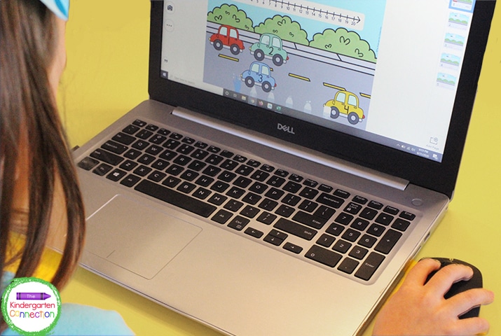 Grab a laptop and pull up Traffic Jam Number Order for an extension by allowing the kids to continue strengthening their number order skills.