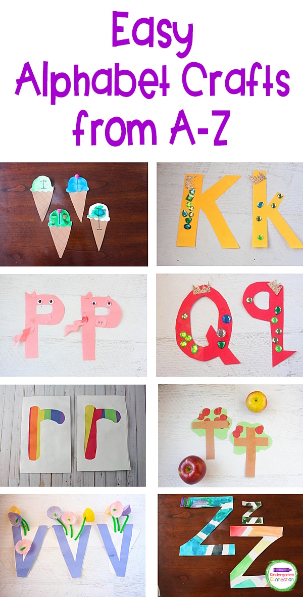 Quick and Easy Letter Crafts for Pre-K & Kindergarten