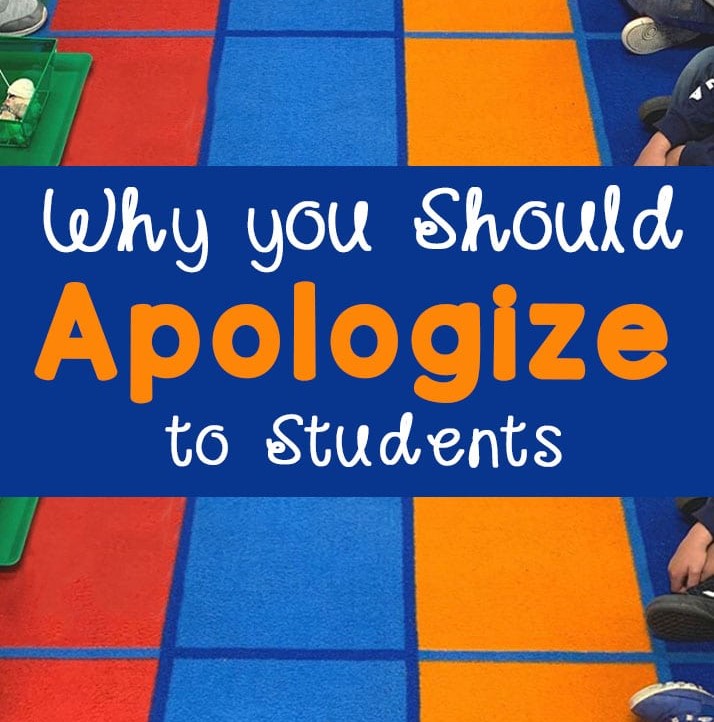 Why You Should Apologize to Students