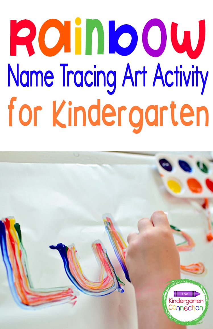 This Name Tracing Activity for Kindergarten is the perfect, hands-on way to work on name writing skills while combining art and literacy!