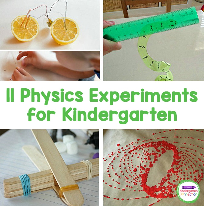 These physics experiments are hands-on and simple to do.