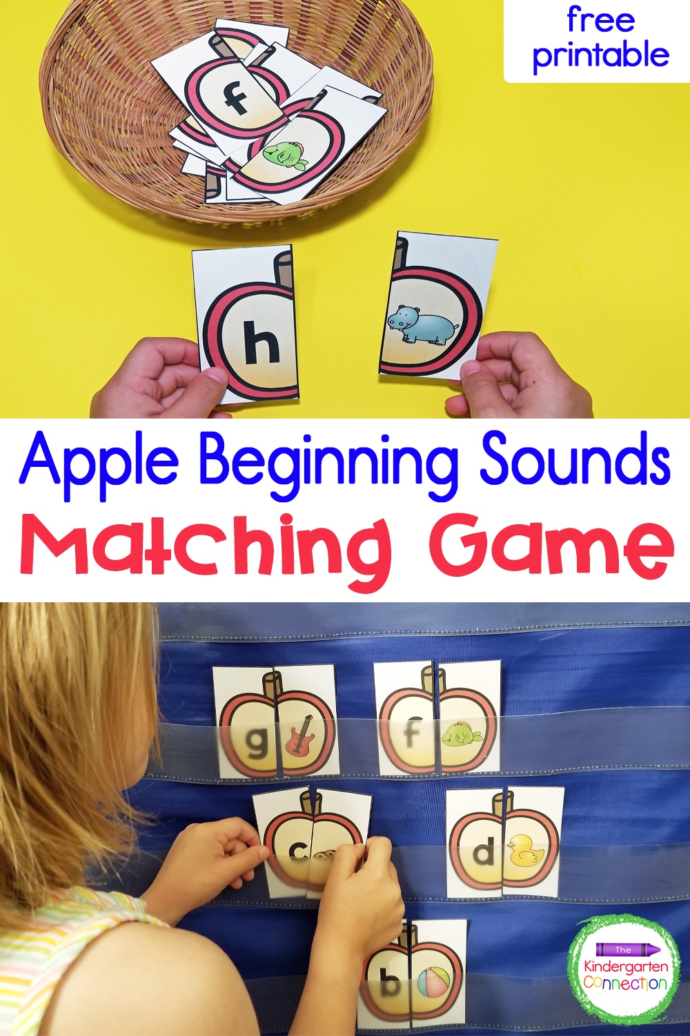 This apple-themed beginning sound match is perfect for your apple centers or fall activities in your Kindergarten classroom!