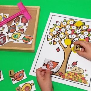 Fall Leaves Beginning Sounds Activity