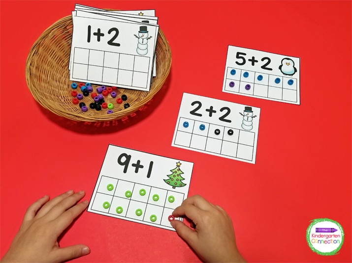 This download comes with 24 addition cards for tons of hands-on math practice!
