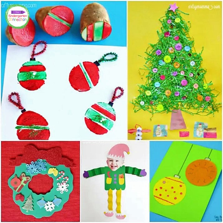 Have fun in a hands-on way with these Christmas themed crafts!