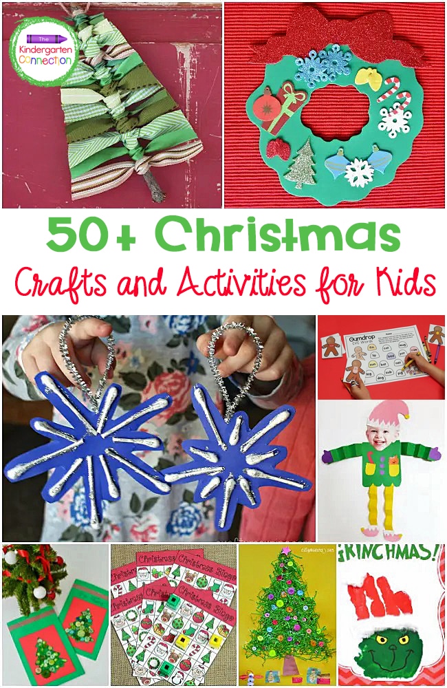 The holiday season is approaching, which means it's the perfect time to gather easy ideas for Christmas crafts and activities for kids!