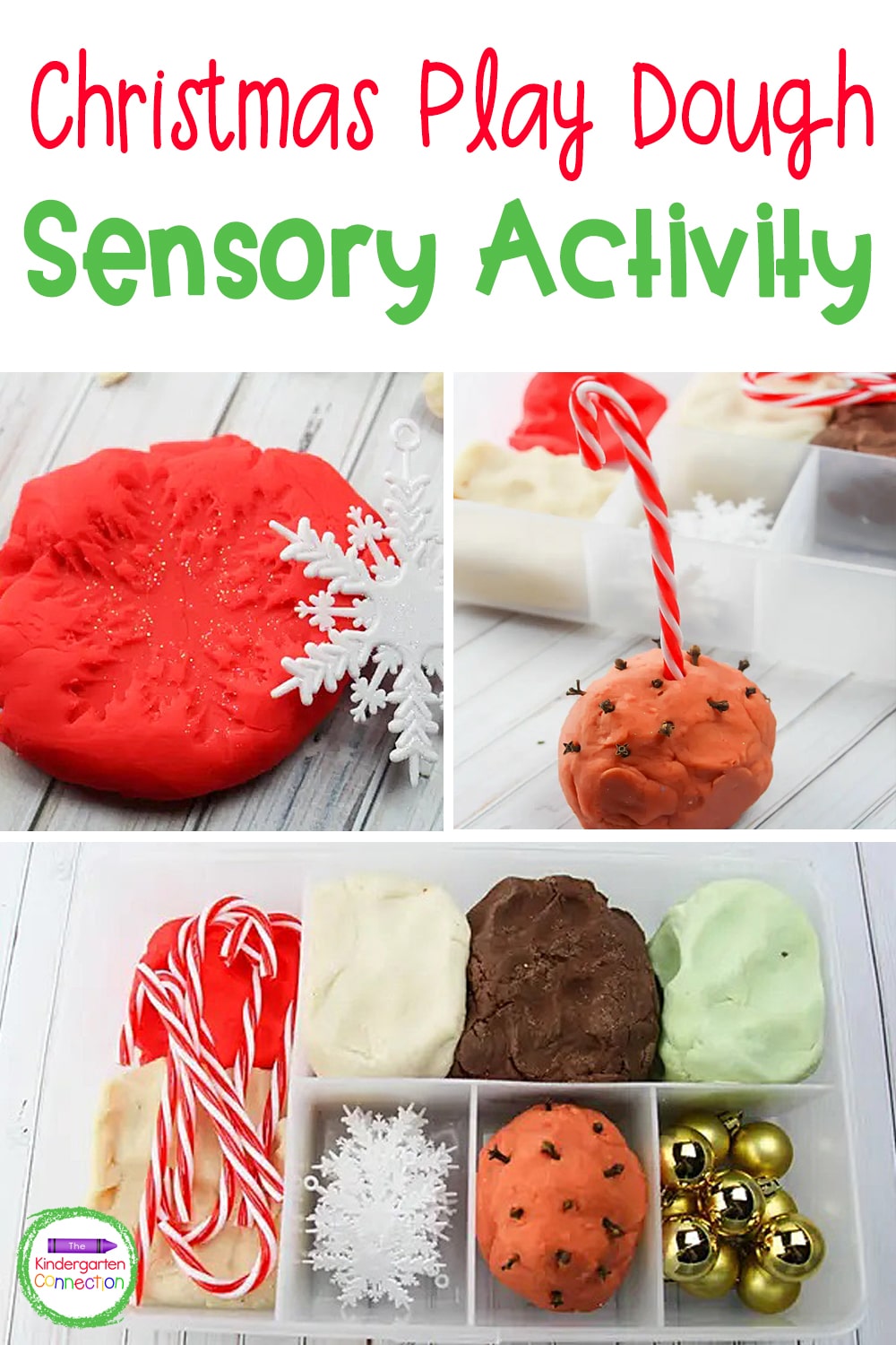 This Christmas play dough kit is so fun and makes a great sensory activity for the classroom or even a great homemade Christmas gift!