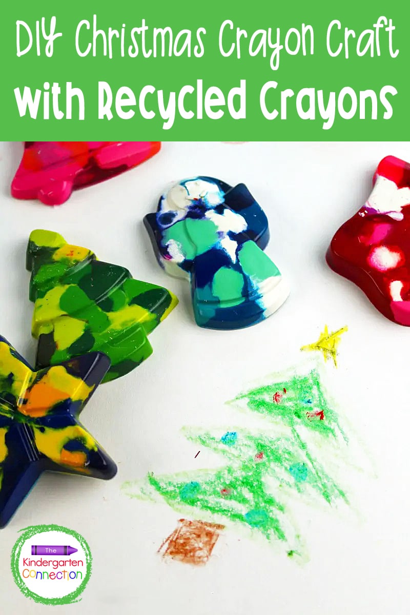 Try this Melted Crayon Craft for Christmas with your children and create beautiful Christmas coloring pages this holiday season!