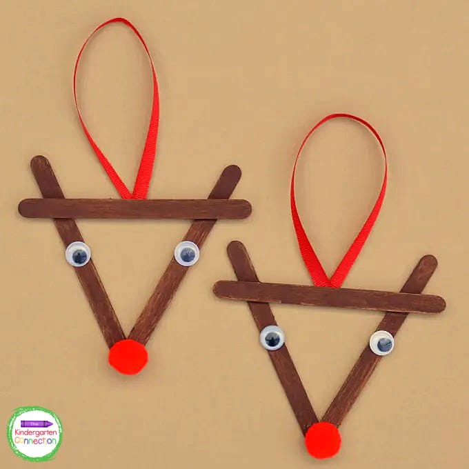 These adorable and fun reindeer Christmas ornaments can be displayed proudly!