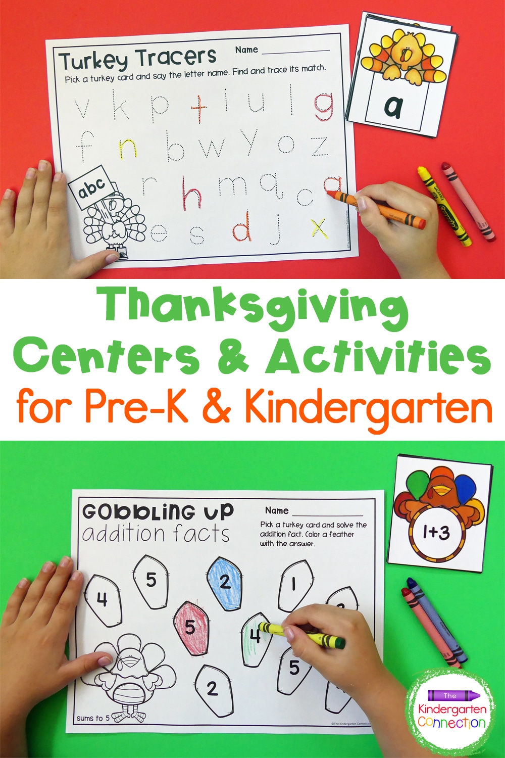 Grab these Thanksgiving Activities and Centers for Pre-K & Kindergarten and have fun, engaging, and hands-on centers planned for the month!
