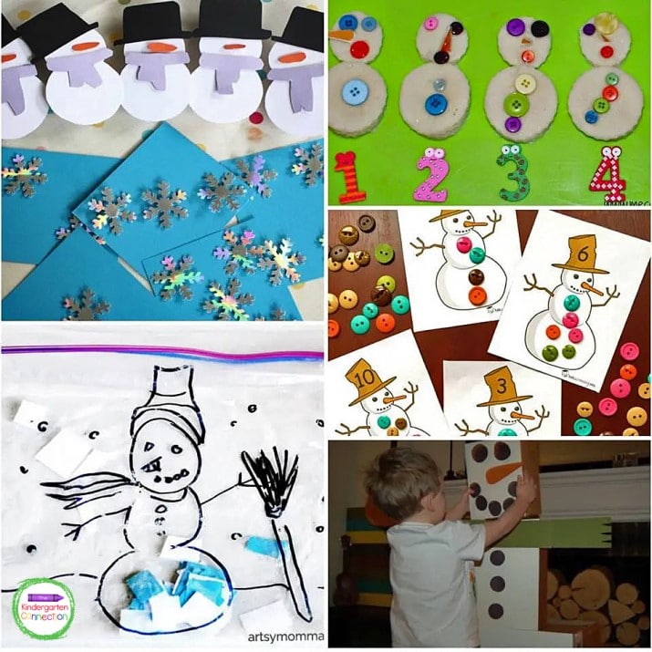 Strengthen multiple skills with these hands-on snowman activities.