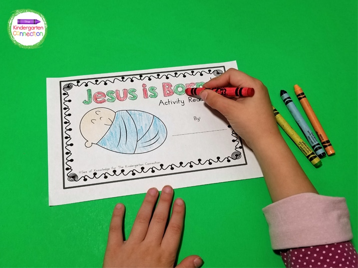 Students can color the fun cover and pictures to make the books their own.