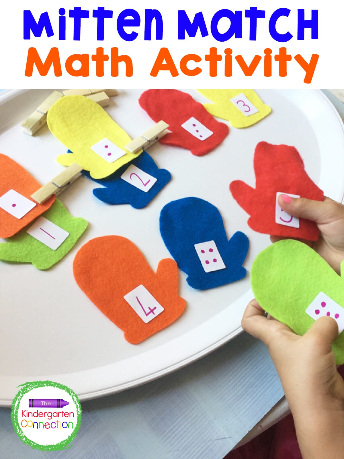 This Mitten Number Match and Fine Motor Skills Activity works on number sense and fine motor skills and makes a great winter math center!