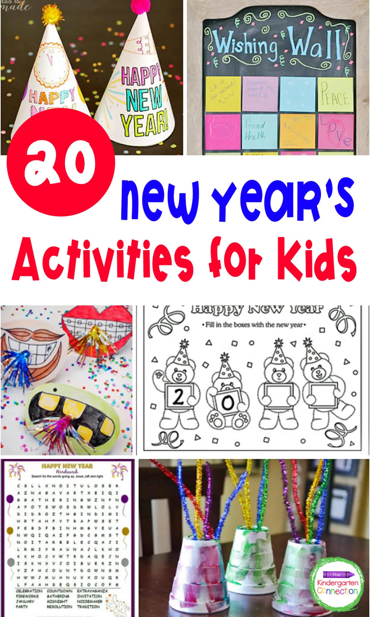 These 20 New Year's Activities for Kids are a great way to start the new year with a ton of fun as soon as the kids return from Winter Break!