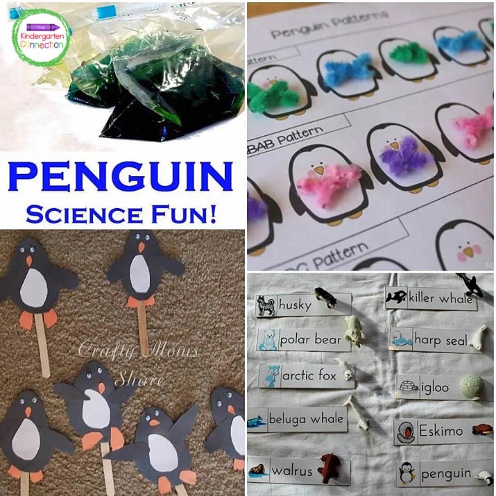 Check out the fun penguin-themed math, literacy, and science activities!