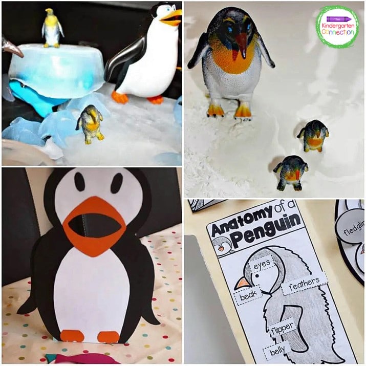 This list includes free crafts and printables about penguins!
