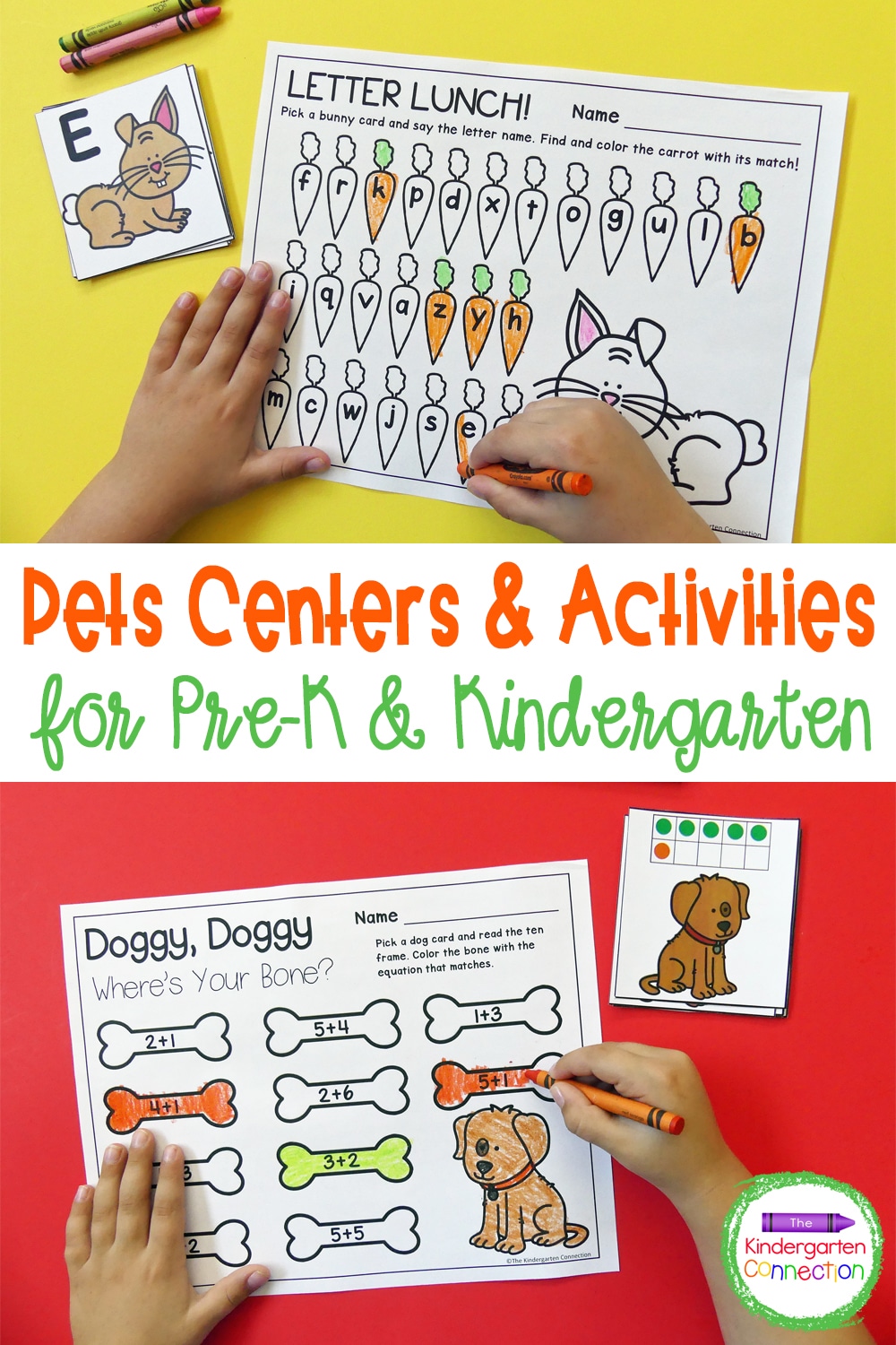 Bring some animal fun into the classroom with these Pet Activities and Centers for Pre-K & Kindergarten! They're hands-on and low-prep!