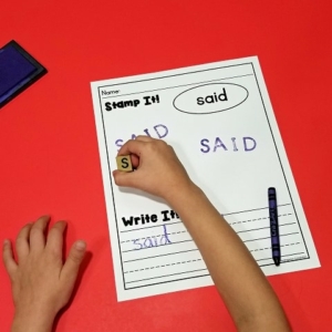Stamp It! Sight Word Activity