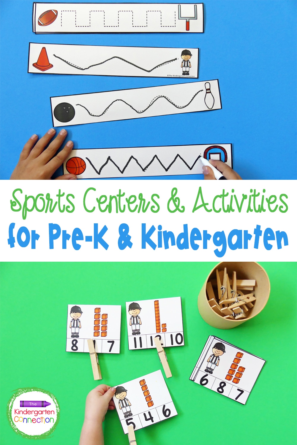 Add some extra spirit and learning fun into your centers today with these engaging Sports Themed Activities for Pre-K & Kindergarten!