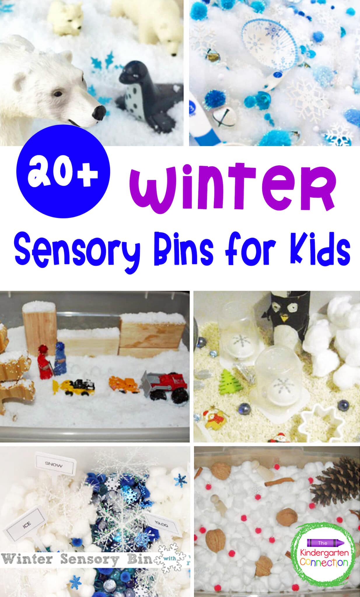 Sensory bins are fun and so engaging for sensory play! These winter sensory bins for kids are the perfect hands-on winter activity!