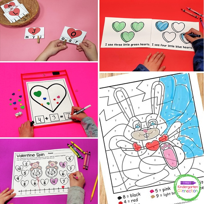 This list of Valentine's Day activities includes tons of fun learning printables!