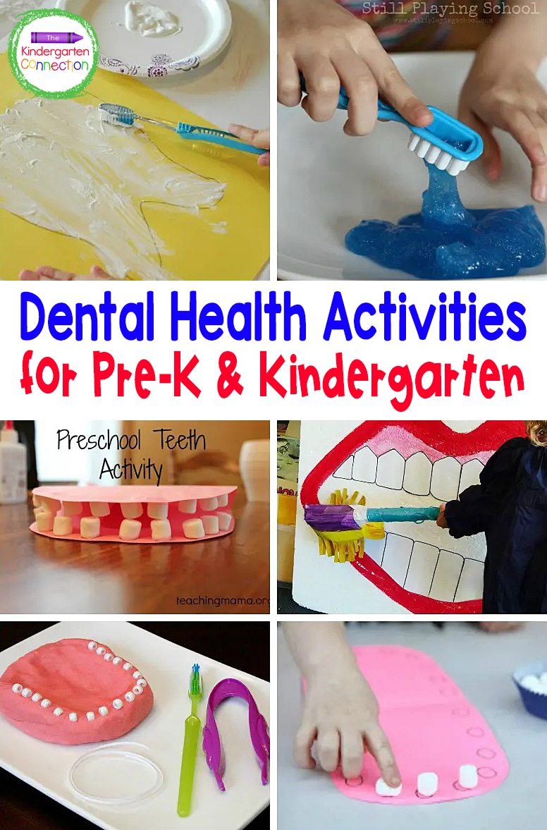 These Dental Health Activities for Kids are the perfect way to show kids how to take care of their teeth and learn more about the dentist!