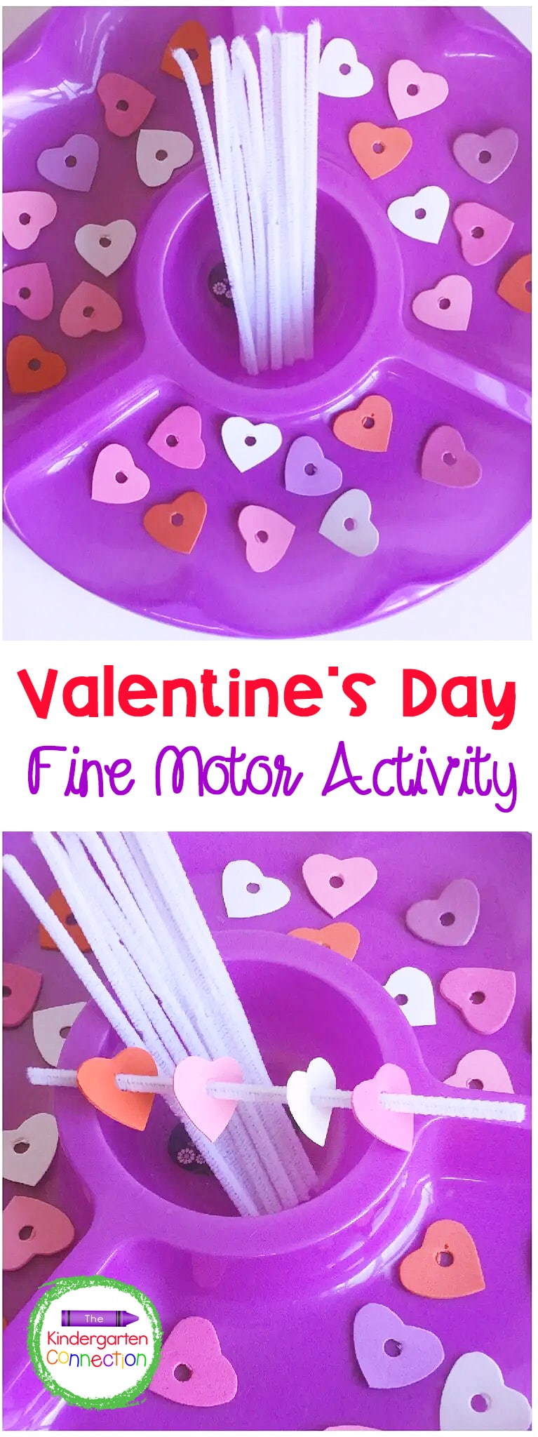 Have a blast working on fine motor skills, patterns, and color sorting with this fun Heart Threading Fine Motor and Patterning Activity!