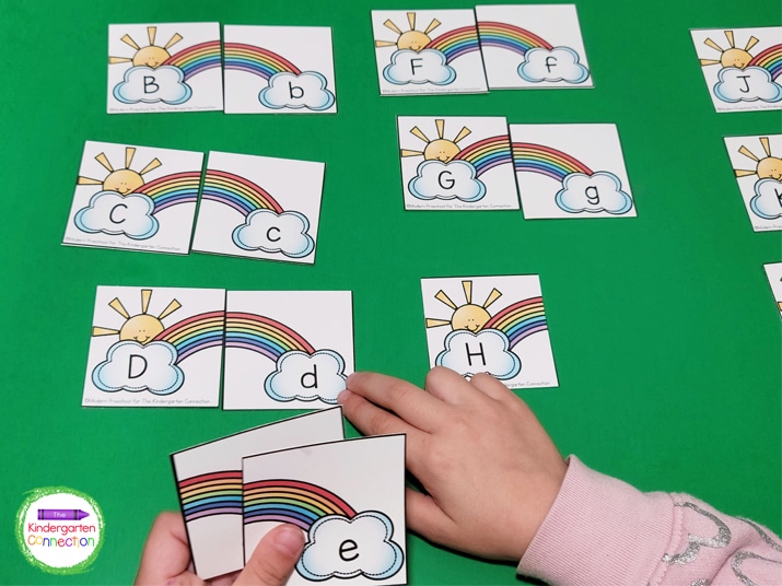 There are 26 rainbows included. One for each letter of the alphabet.