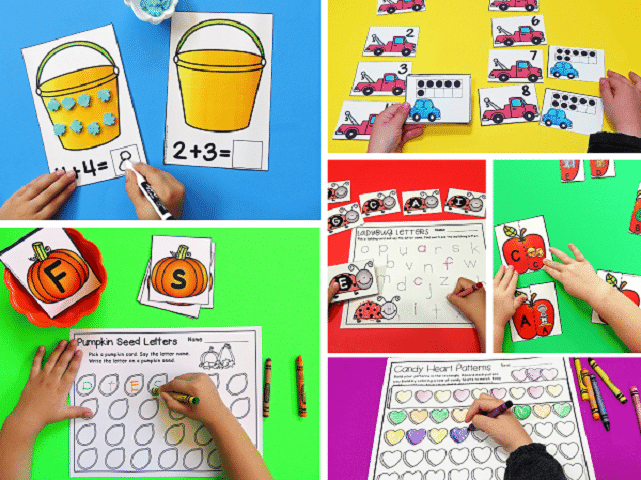 Themed Math and Literacy Activities for Pre-K & Kindergarten