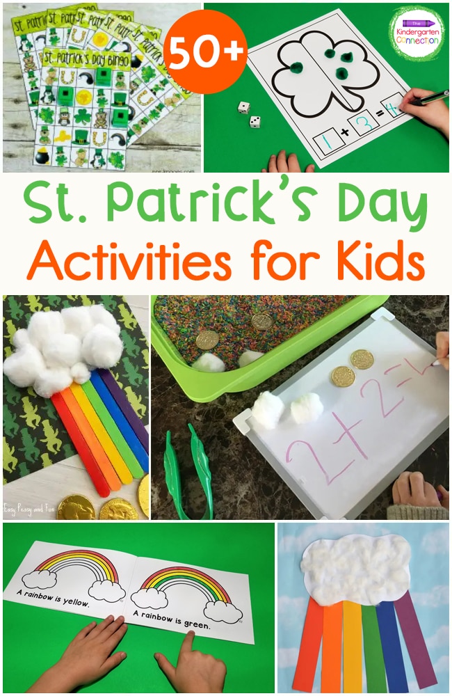 Need some fun ideas for St. Patrick's Day? Here's a ton of exciting St. Patrick's Day activities including printables, crafts, and more!