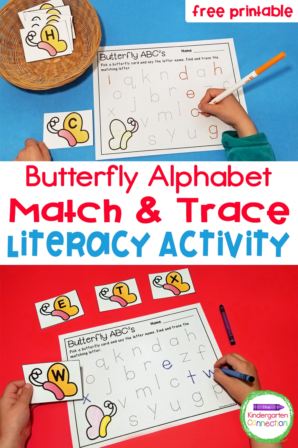 This free Butterfly Alphabet Match and Trace Activity is sure to brighten those last days of winter while inspiring some learning fun!