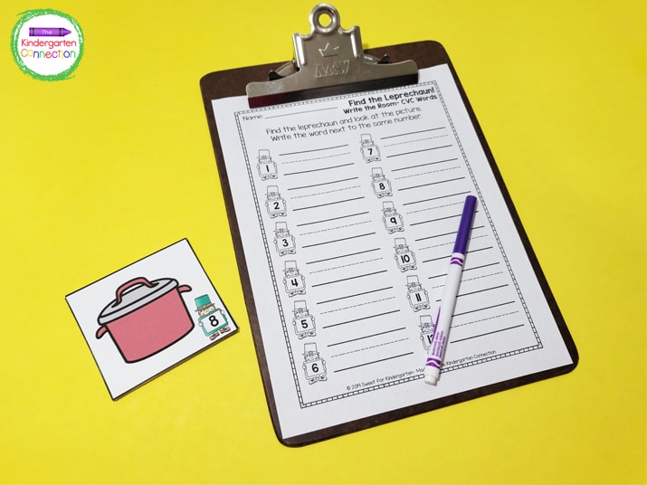 Print the cards and recording sheet and give your students a clipboard and fun writing tool to get started.