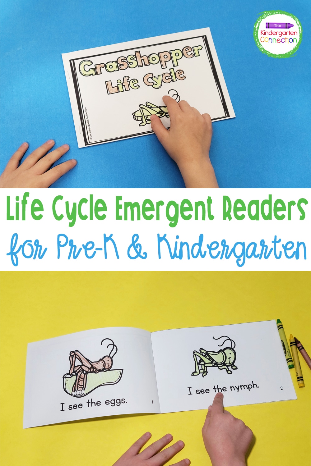 These printable Life Cycle Emergent Readers are the perfect way to introduce life cycles in Pre-K and Kindergarten!