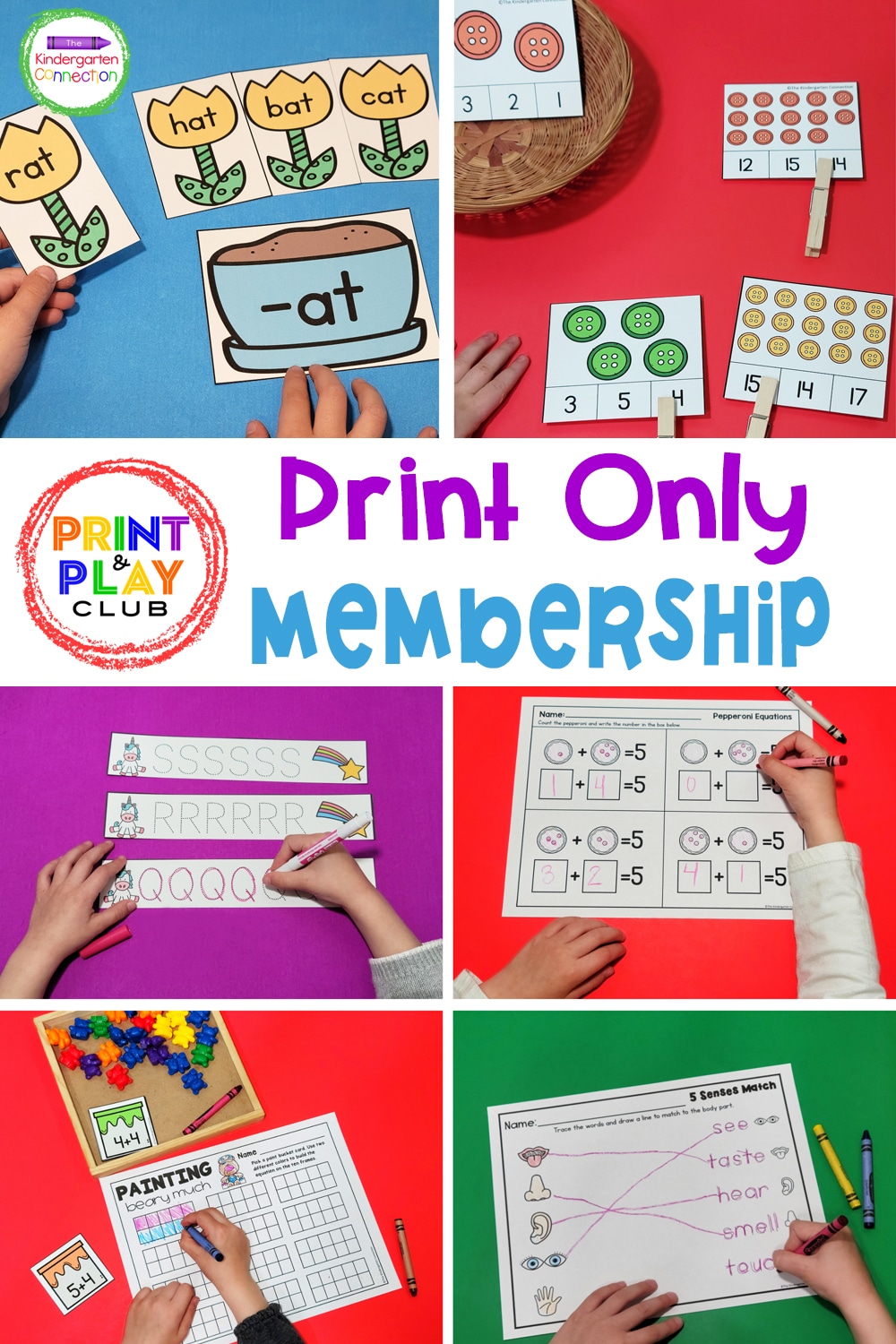Transform your teaching with ready-to-go resources with the Print and Play Club "Print Only" membership for Pre-K & Kindergarten teachers!