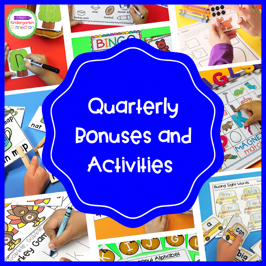 The Quarterly Bonus pack will provide you with even more low-prep, interactive activities and resources perfect for the season!