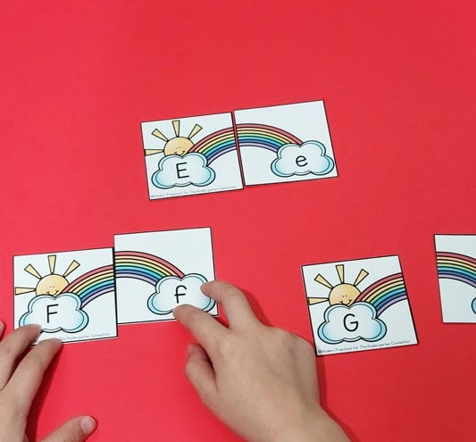 Rainbow Alphabet Matching Game
