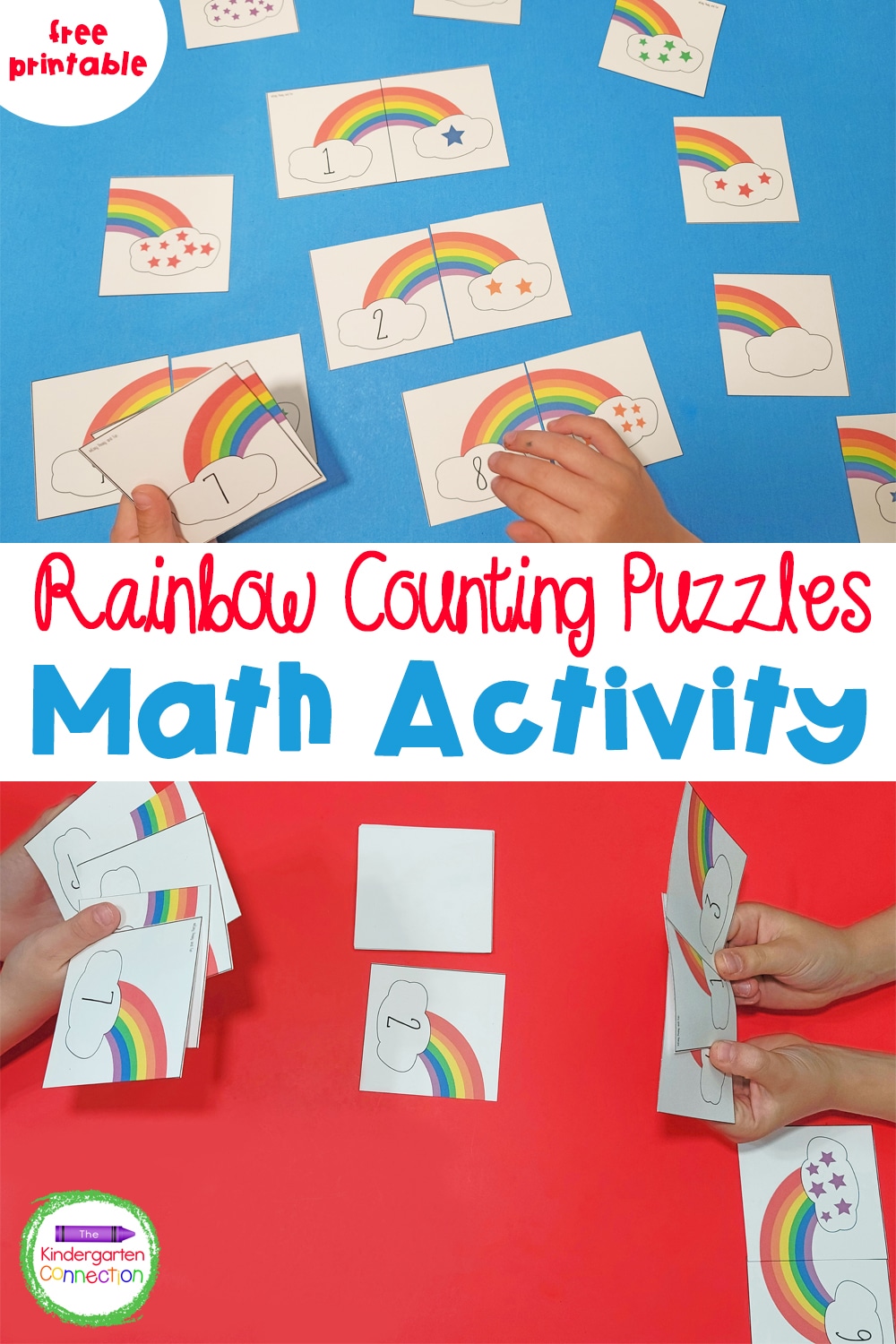 Work on important math skills with these fun and free Rainbow Counting Puzzles! They're perfect for St. Patrick's Day, spring, or anytime!