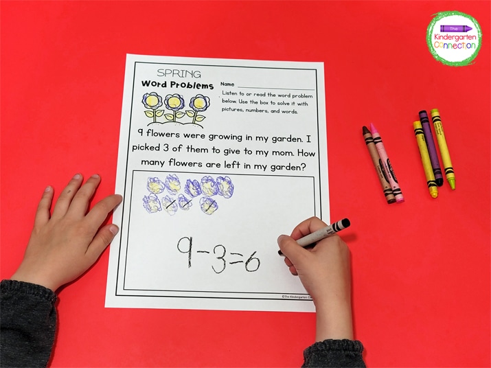 These Spring Word Problems printables are the perfect addition to math centers or to use as a whole group listening activity.