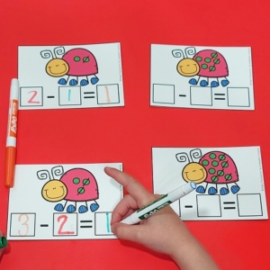 Bug Subtraction Cards