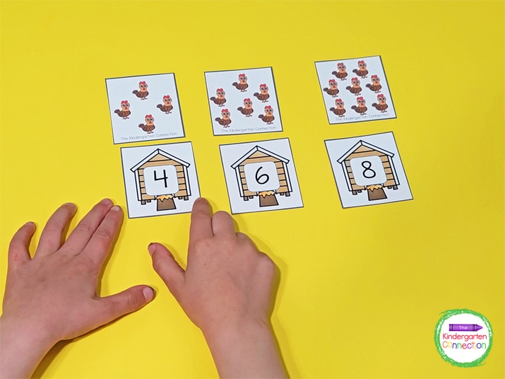 Practice skip counting by 2's by only using the even-numbered puzzle pieces.