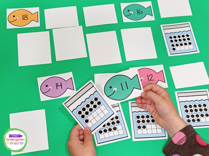 This counting game is super fun when played as a Memory matching game.