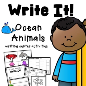 Ocean Animals Writing Center Activities